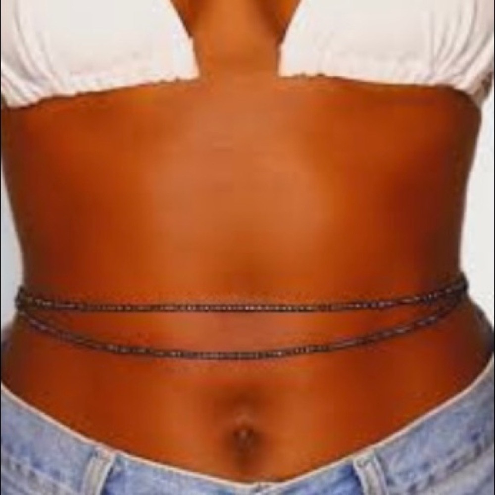 Black waist bead (set)